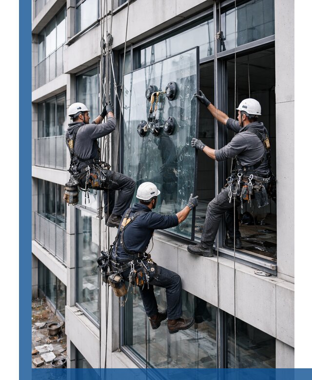 Фасадное остекление и монтаж витражей зданий в Армавире под ключ