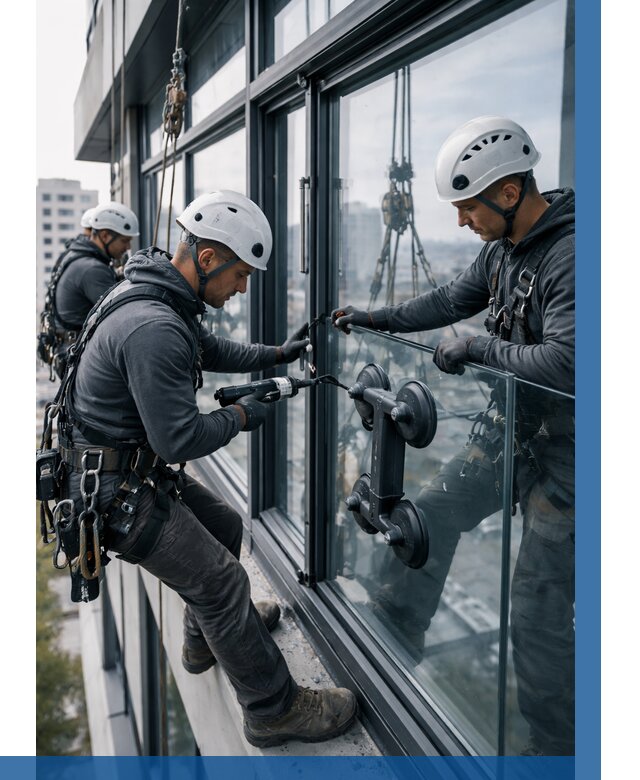 Витражное остекление зданий в Армавире от 3546 р. | ВЫСОТНИК-Рмв