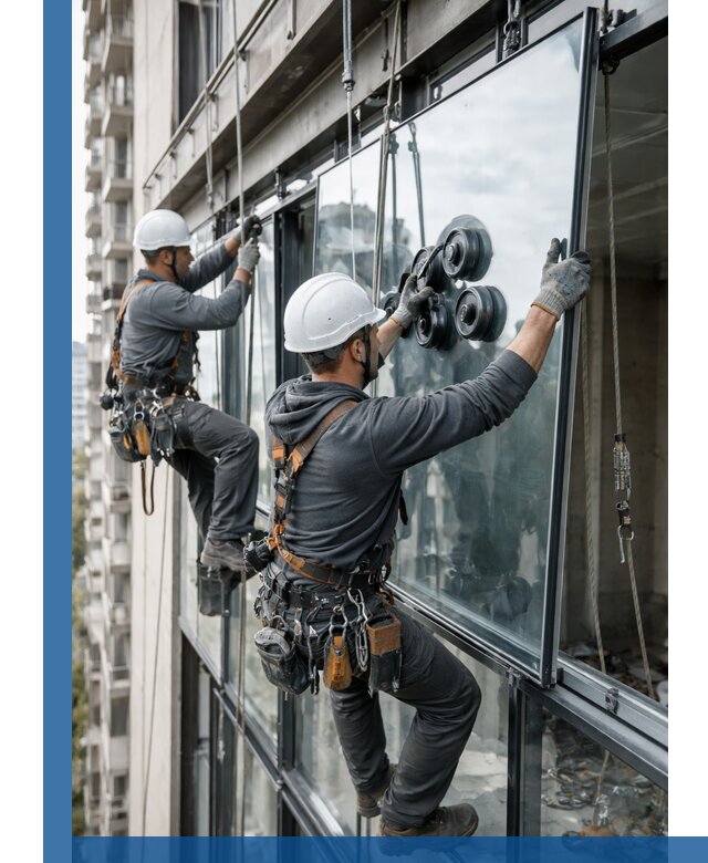 Витражное остекление фасадов и лоджий в Армавире под ключ