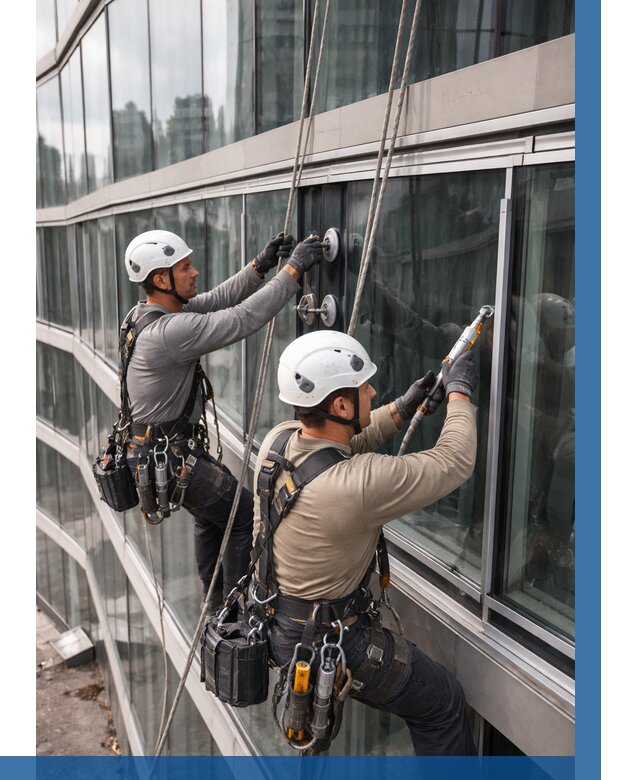 Радиусное остекление фасада в Армавире от 12157 р. | ВЫСОТНИК-Рмв