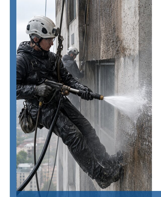 Гидроструйная очистка фасадов и конструкций в Армавире