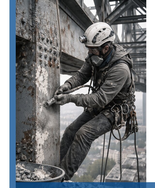 Удаление старой краски с металлических конструкций в Армавире