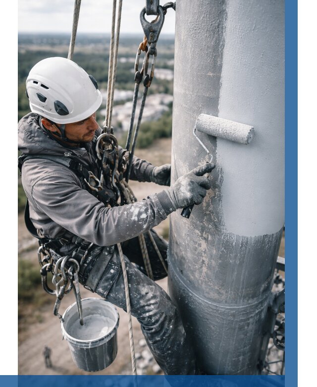 Покраска мачт связи под ключ в Армавире от 861 р. | ВЫСОТНИК-Рмв