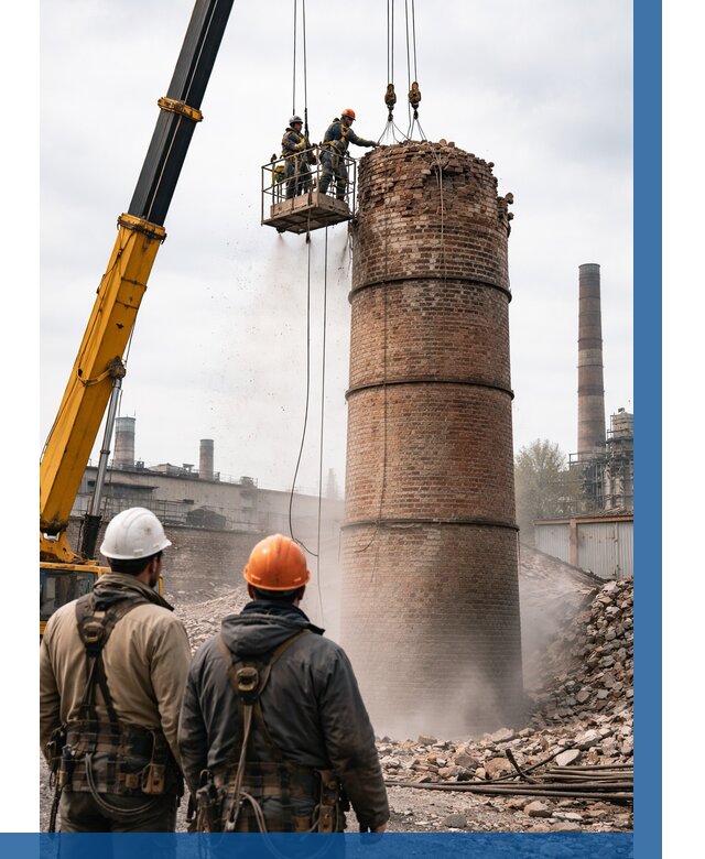 Демонтаж дымовой трубы в Армавире от 91179 р. | ВЫСОТНИК-Рмв, смета