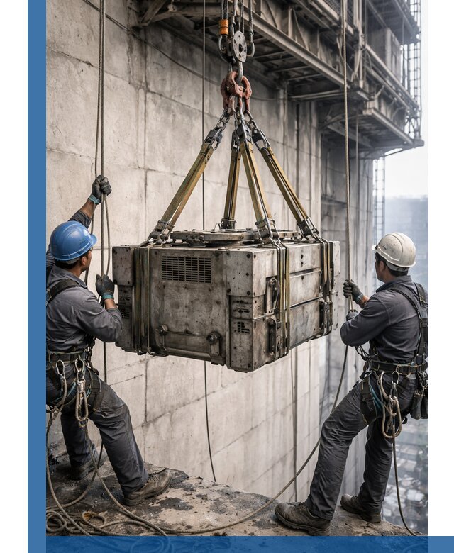 Такелажные работы на высоте, подъем и монтаж грузов в Армавире