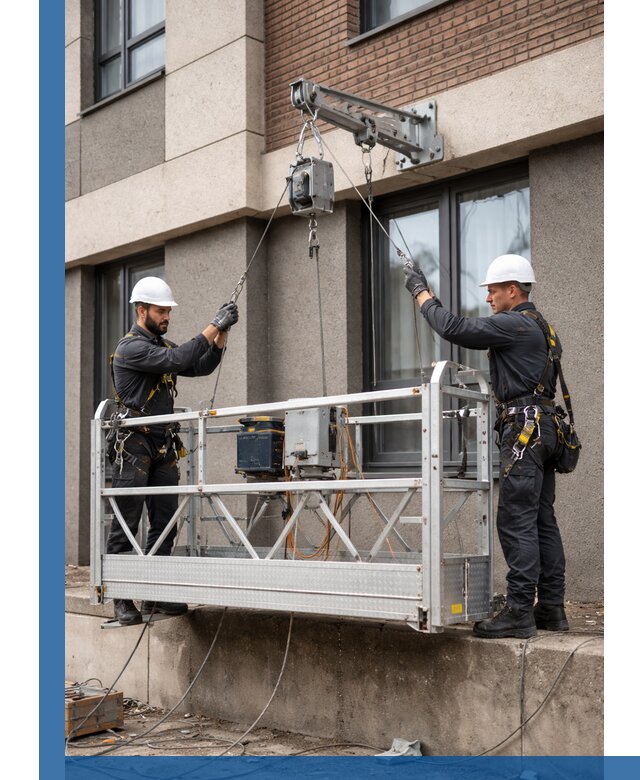 Монтаж и подъем фасадной люльки в Армавире с гарантией безопасности