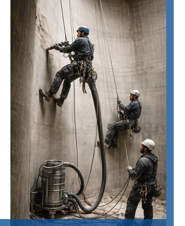 Зачистка силосов в Армавире от 4559 р. Договор и смета ВЫСОТНИК-Рмв