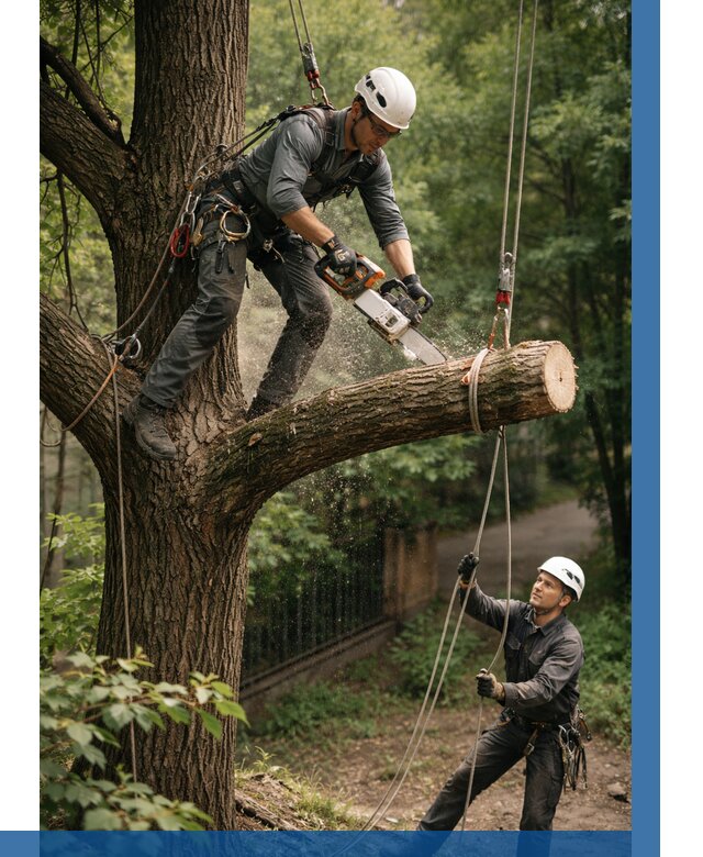 Спил деревьев альпинистами в Армавире от 8105 р. | ВЫСОТНИК-Рмв
