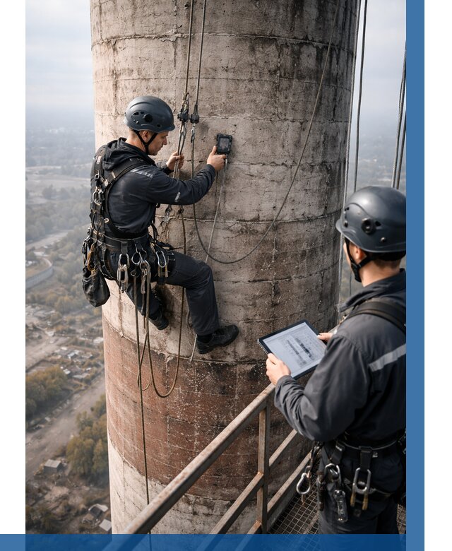 Обследование дымовой трубы в Армавире от 8105 р. | ВЫСОТНИК-Рмв